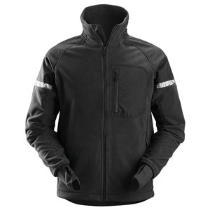 Snickers AllroundWork windproof fleece jack, black/black