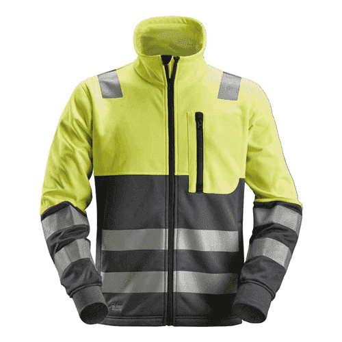 Snickers AllroundWork High Visibility FZ jack 8035, yellow