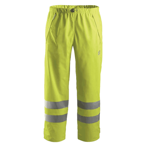 Snickers regenbroek PU High Visibility 8243, yellow