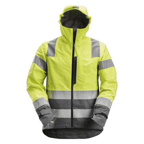 Snickers AllroundWork High Visibility shell jas 1330, yellow