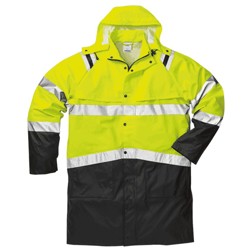 Fristads High Vis regenjack 4634 RS, geel/zwart