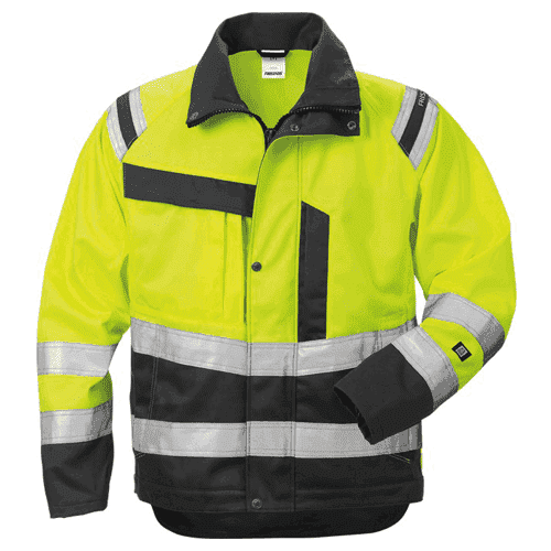 Fristads High Vis jack 4026 PLU, geel/zwart