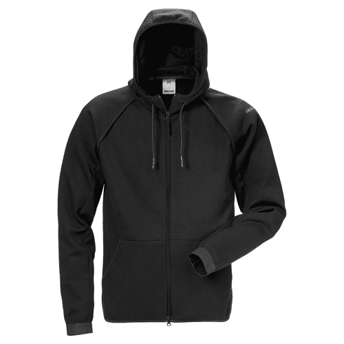 Fristads sweatjack met capuchon 7462 DF, zwart