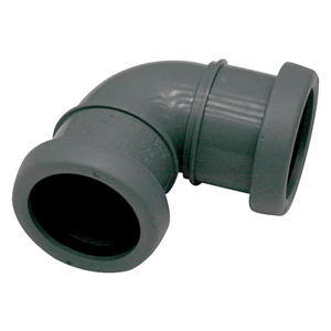 Pipelife Topfit PP bocht 90gr mof/mof, grijs