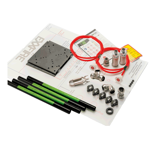 EXXFIRE montagekit M1 opbouw, dubbel