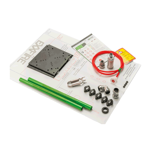 EXXFIRE montageset M3, opbouw