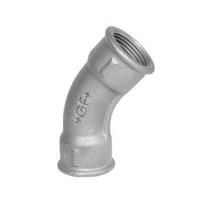 GF 41 malleable bocht 45gr (2x bi.dr.)