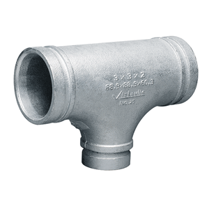 Victaulic verloop T-stukken Style 25, verzinkt