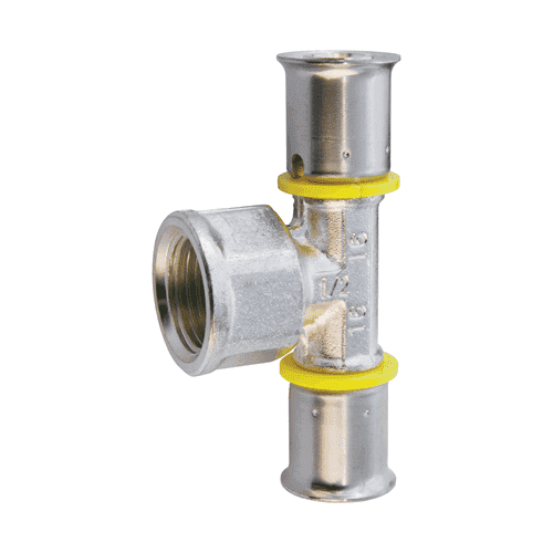 Wavin Tigris M1 T-stuk 90gr voor gas, binnendraad