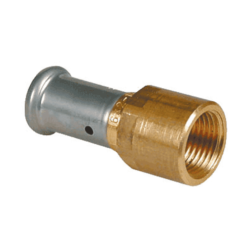 Henco, messing schroefbus, pers/bi.dr.