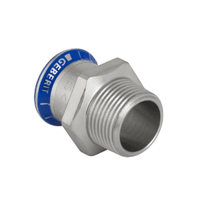 Mapress RVS 316, FKM blauw, puntstuk met bu.dr.