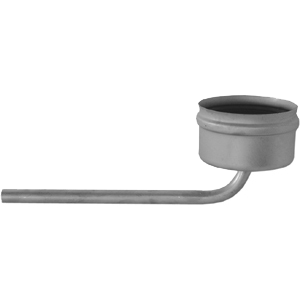 RVS enkelwandig condensaftap verticaal MEKA