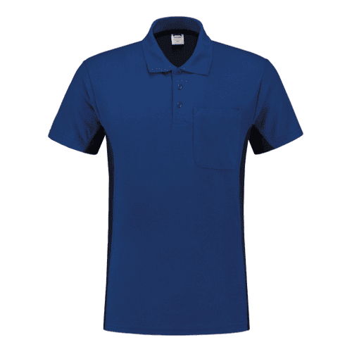 Tricorp poloshirt bi-color royalblue - navy (202002)