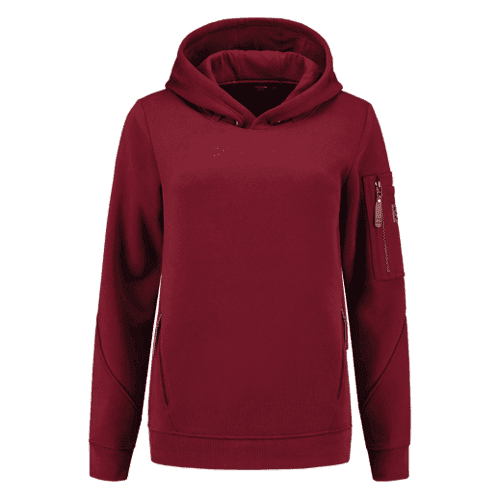 Tricorp sweater Premium met capuchon dames bordeaux