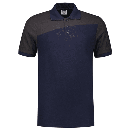 Tricorp poloshirt bicolor naden, ink-darkgrey