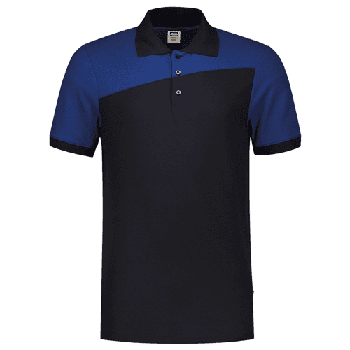 Tricorp poloshirt bicolor naden, navy-royalblue