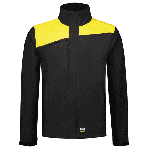 Tricorp softshell jas bicolor naden, black-yellow