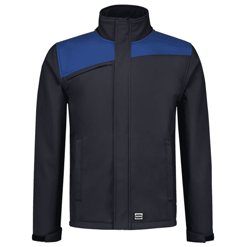 Tricorp softshell jas bicolor naden, navy-royalblue