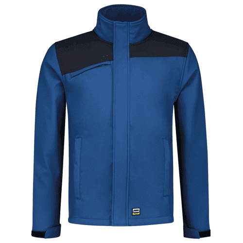 Tricorp softshell jas bicolor naden, royalblue-navy