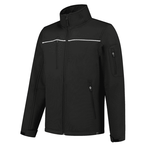 Tricorp softshell luxe Rewear jas, black